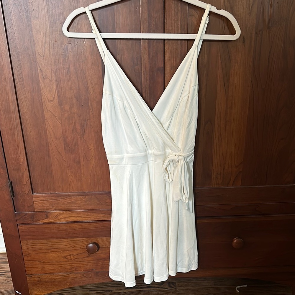 Elegant Cream Wrap Romper